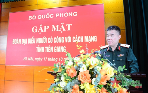 Bộ Quốc phòng gặp mặt đại biểu người có công tỉnh Tiền Giang